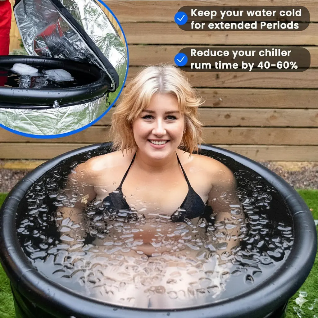 Cold Pod XL setup demonstrating premium insulation and sturdy support legs