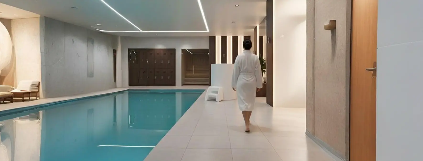 Active woman post-workout embracing cold therapy for recovery